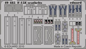 Eduard-Models 1/48 Eduard Photo Etch F-15E seatbelts For ACADEMY 12215