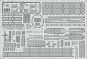 Eduard-Models USS Arizona Cranes Part 1 details for TSM Plastic Model Ship Accessory 1/200 Scale #53099