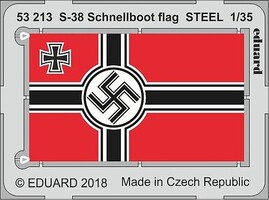 Eduard-Models 1/35 Ship- S38 Schnellboot Flag Steel for ITA (Painted)