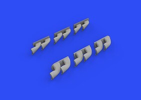 Eduard-Models 1/32 Eduard P-40 exhaust stacks fishtail