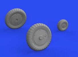 Eduard-Models 1/32 Aircraft- Bf109G4 Wheels for RVL (Mask & Resin)