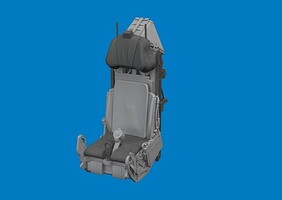Eduard-Models 1/48 Aircraft- F35C Seat for TAM (Photo-Etch &amp; Resin)