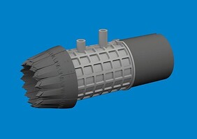 Eduard-Models 1/48 Aircraft- F35B Exhaust Nozzle for TAM (Resin)
