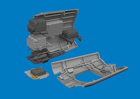 Eduard-Models 1/48 Eduard P-40K radio compartment 3D for EDUARD
