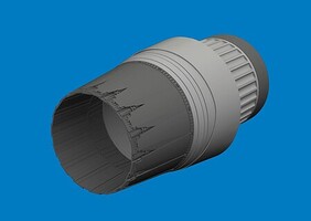 Eduard-Models 1/48 Eduard F-16I SUFA exhaust nozzle 3D for GREAT WALL HOBBY