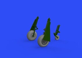 Eduard-Models 1/48 Eduard P-51D Wheels w/Cross Tread for EDU (Resin)