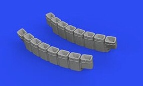 Eduard-Models 1/48 Aircraft- Tempest Mk II Exhaust Stacks for EDU & SHY (Resin)