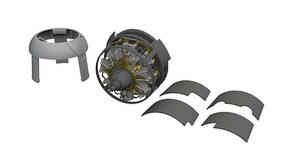 Eduard-Models 1/48 Aircraft- F4F3 Early Engine for EDU (Photo-Etch & Resin)