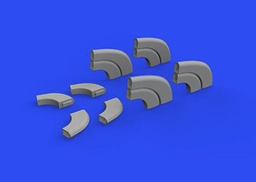 Eduard-Models 1/48 Eduard Brassin Yak-9D exhaust stacks Print for Zvezda