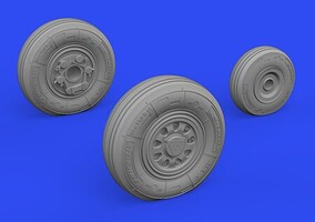 Eduard-Models 1/48 Aircraft- F35B Wheels for ITA (Mask & Resin)