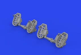 Eduard-Models 1/48 Aircraft- Bf109E Late Rudder Pedals (Resin)