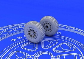 Eduard-Models 1/72 Eduard P-51 Mustang wheels Photo Etch