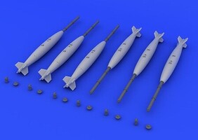 Eduard-Models 1/72 Aircraft- Mk 82 Bombs (Decals &amp; Resin)