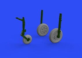 Eduard-Models MiG21PFM Wheels for EDU (Mask & Resin)
