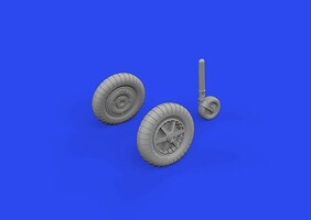 Eduard-Models 1/72 Aircraft- Bf109F Wheels for EDU (Mask & Resin)