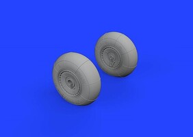 Eduard-Models Me410 Wheels for Airfix (Mask & Resin)