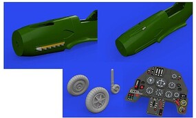 Eduard-Models 1/72 Aircraft- Bf109F LooKplus for EDU (Mask, Photo-Etch & Resin)