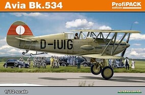 Eduard-Models Avia Bk534 Aircraft (Prof-Pack) (D) Plastic Model Airplane Kit 1/72 Scale #70105