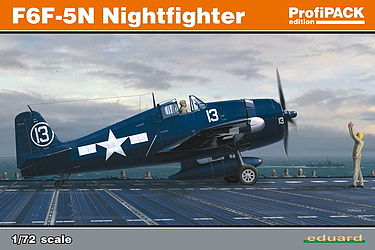 Eduard-Models F6F3/5N Nightfighter (Profi-Pack) Plastic Model Airplane Kit 1/72 Scale #7079