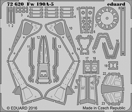Eduard-Models 1/72 Aircraft- Fw190A5 for EDU (D)