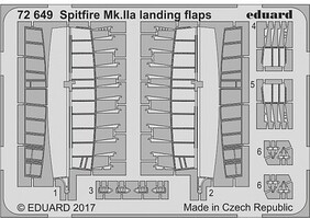 Eduard-Models 1/72 Aircraft- Spitfire Mk IIa Landing Flaps for RVL(D)