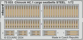 Eduard-Models Chinook HC1 Cargo Seatbelts Steel
