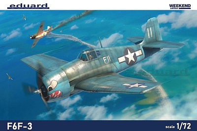 Eduard-Models F6F3 Hellcat USAF Fighter (Weekend Edition) Plastic Model Airplane Kit 1/72 Scale #7457