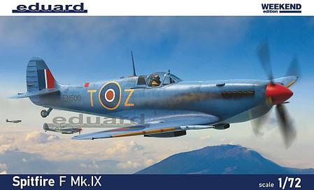Eduard-Models WWII Spitfire F Mk IX British Fighter Plastic Model Airplane Kit 1/72 Scale #7460