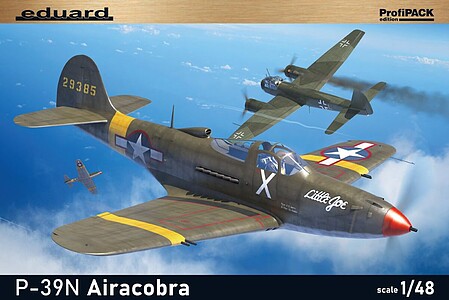 Eduard-Models WWII P39N Airacobra US Fighter (Profi-Pack) Plastic Model Airplane Kit 1/48 Scale #8067