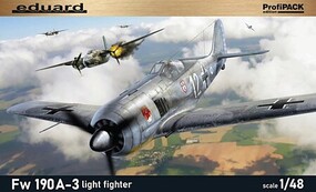 Eduard-Models 1/48 WWII Fw190A3 German Light Fighter (Profi-Pack Plastic Kit)