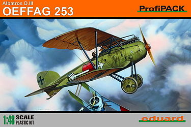 Eduard-Models Albatros D III OEFFAG 253 BiPlane (Profi-Pack) Plastic Model Airplane Kit 1/48 Scale #8242