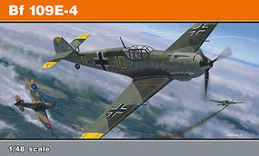 Eduard-Models Bf109E4 Fighter (Profi-Pack) Plastic Model Airplane Kit 1/48 Scale #8263