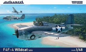 Eduard-Models 1/48 WWII F4F4 Wildcat Late US Fighter (Wkd Edition Plastic Kit)