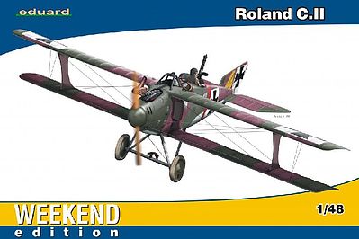 Eduard-Models Roland C II BiPlane Fighter (Weekend Edition) Plastic Model Airplane Kit 1/48 Scale #8445