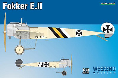 Eduard-Models Fokker E II Aircraft Plastic Model Airplane Kit 1/48 Scale #8451