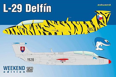 Eduard-Models L29 Delfin Aircraft (Weekend Edition) Plastic Model Airplane Kit 1/48 Scale #8464