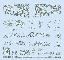 Eduard-Models 1/72 Eduard Bf 109G tropical camouflage scheme DECAL