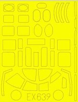 Eduard-Models 1/48 Mask Aircraft- B25G for ITA