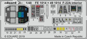 Eduard-Models 1/48 Eduard F-22A Photo Etch for Hasegawa