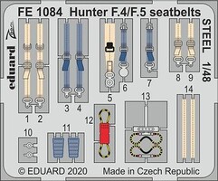 Eduard-Models 1/48 Eduard Hunter F.4/F.5 seatbelts Steel for Airfix