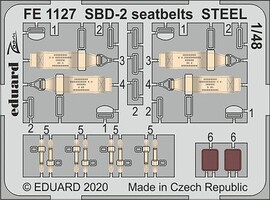 Eduard-Models 1/48 Eduard SBD-2 seatbelts STEEL Photo Etch for Academy
