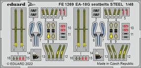 Eduard-Models 1/48 Eduard EA-18G seatbelts Steel for Hobby Boss