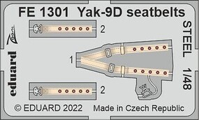 Eduard-Models 1/48 Eduard Yak-9D seatbelts Steel for Zvezda