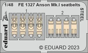 Eduard-Models 1/48 Eduard Anson Mk.I seatbelts Steel for Airfix