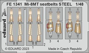 Eduard-Models 1/48 Eduard Mi-8MT seatbelts Steel for Zvezda