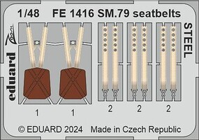 Eduard-Models 1/48 Eduard SM.79 seatbelts STEEL Zoom set