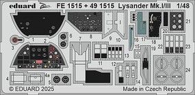 Eduard-Models Lysander Mk.I/III detail set for AIRFIX