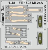 Eduard-Models Mi-24A seatbelts STEEL set
