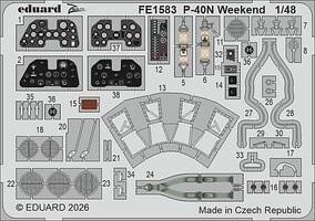 Eduard-Models 1/48 Eduard Zoom Set P-40N Weekend For Eduard Zoom Set
