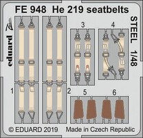 Eduard-Models 1/48 Eduard He 219 seatbelts Steel for Tamiya